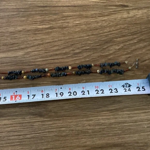 Beautiful artisan large jasper pendent 2 strand necklace Jasper/stone beads - Picture 9 of 9